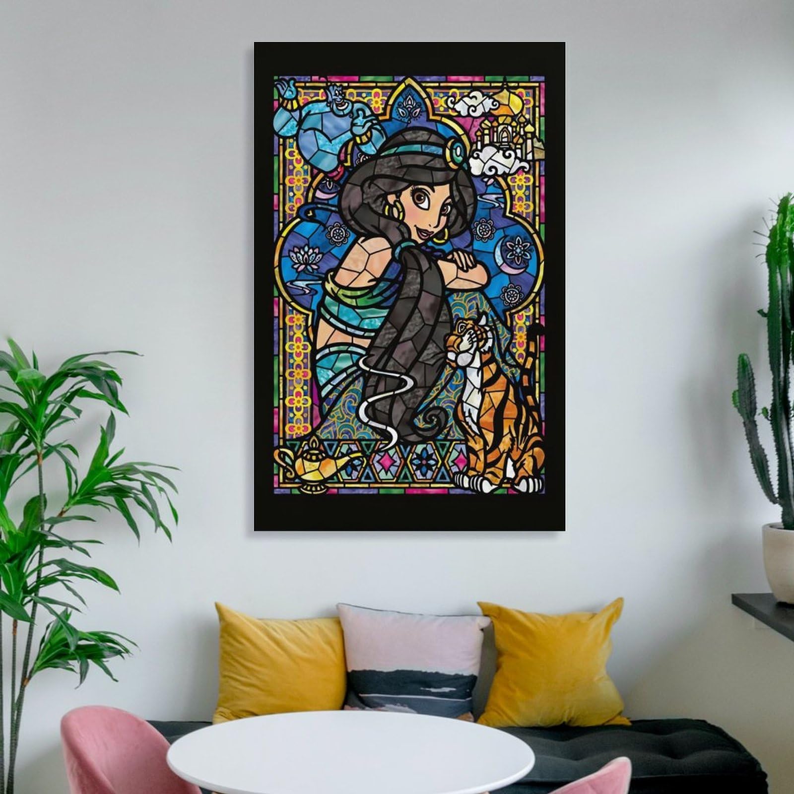 Amazon.co.jp: アラジン ジャスミン アートポスター 飾り絵 かわいい